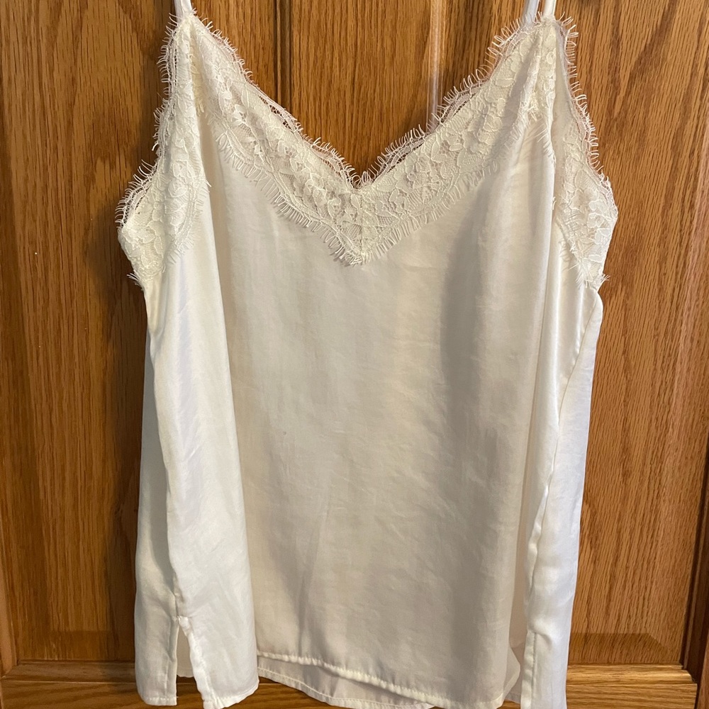Nordstrom BP Lace Tank - Ivory